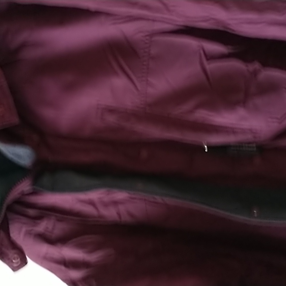 Patagonia Vintage Ski Snowboarding Guide Parka Jacket Burgundy  Large - Picture 4 of 13